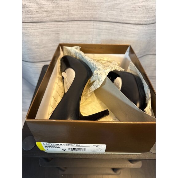 Franco Sarto Leather Luxe Derby Cal Size 7 - Picture 1 of 6